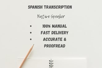 transcribe spanish audio and video accurately and fast