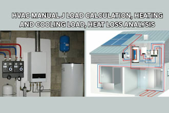 hvac manual j load calculation, heating and cooling load, heat loss analysis