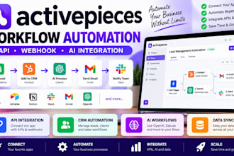 build activepieces workflow automation API webhook and ai integration