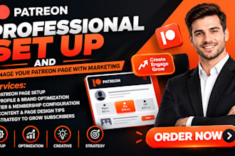 set up and manage your patreon page with marketing