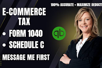 do your shopify tax preparation, amazon sales tax, and schedule c
