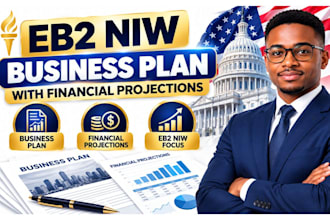 write an eb2 niw visa business plan with financial projections