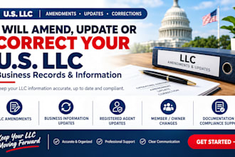 amend, update or correct your US llc business records