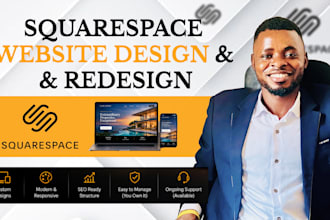 modern squarespace website design and squarespace website redesign