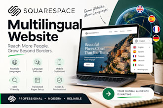 create a multilingual squarespace website with language switcher