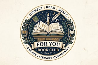 design online book club literary logo for you