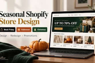 design shopify black friday store for cyber monday and holiday sales