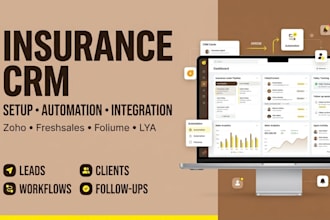 setup insurance CRM with zoho freshsales foliume lya insurance software