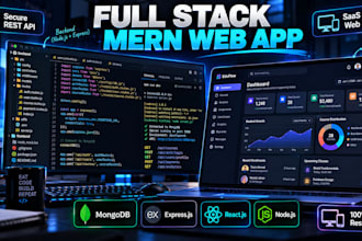 build responsive full stack saas web application using mern stack