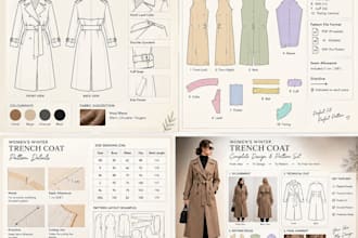 create fashion designs and clothing patterns
