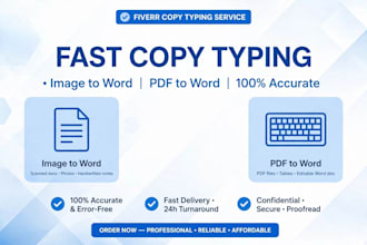 do fast copy typing image to word pdf to word