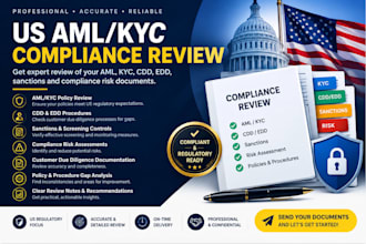 provide kyc aml due diligence and compliance support