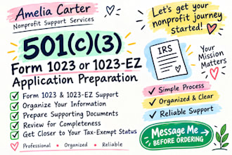 prepare your 501c3 form 1023 or 1023 ez nonprofit application