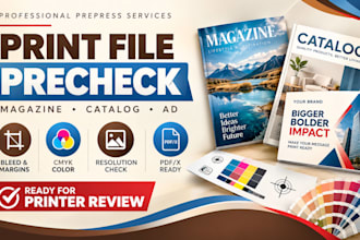 preflight magazine catalog and ad files for print