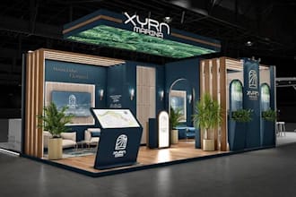 create custom 3d trade show booth and exhibition stand concepts