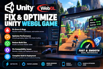 create fix optimize and deploy your unity webgl game