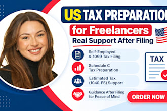 us tax prep freelancers self employed 1040 schedule c se support after