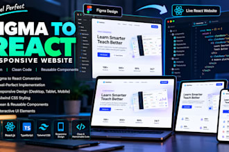 convert figma design to responsive react website
