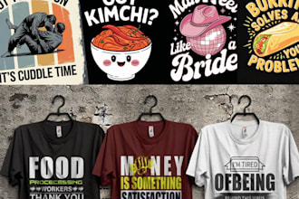 professional t shirt design and merchandise graphic tee
