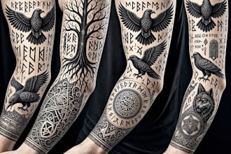 design a custom viking tattoo or authentic norse artwork