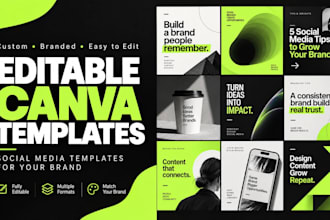 design editable canva social media templates