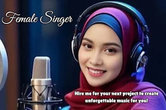 be your arabic female singer, female rapper, pop singer, vocalist for all genres