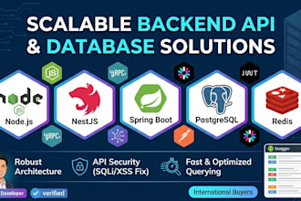 build scalable backend API using nodejs nestjs and postgresql