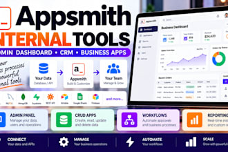 build appsmith internal tool admin dashboard CRM and database app