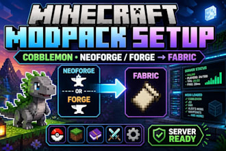 fix create minecraft server modpack setup cobblemon neoforge forge to fabric mod