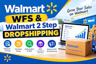 be walmart wfs wholesale expert, walmart 2 step dropshipping VA, walmart PPC