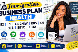 write immigration business plan health e2 l1 eb 2niw eb5 o1 h1b eb1c eb1c eb1a