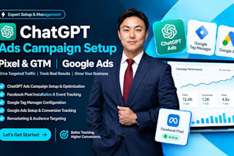 setup chatgpt openai ads campaign google ads pixel and conversion API with GTM