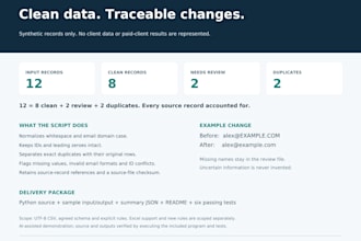 clean CSV data and automate repeat tasks with python