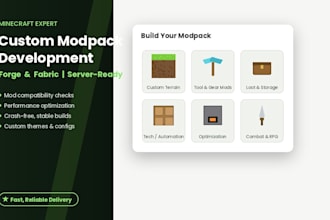 create a custom minecraft modpack for forge or fabric