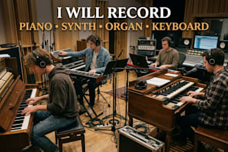 play piano, synth, organ, keyboard for your country tracks