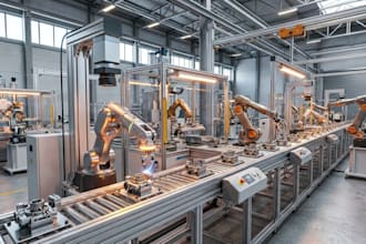 create 3d cad designs for robots and mechanical product parts