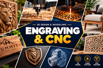 do 3d engraving laser cutting millwork woodworking furniture design shield badge