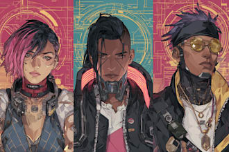 create fantasy, sci fi, character with hyperrealistic style