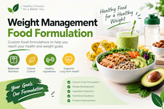 develop custom weight management food formulations professionally