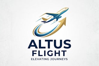 design unique plane logo elevates your flight brand