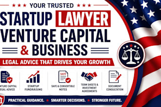 advise on venture capital, angel investment and startup financing