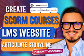 setup scorm elearning course talentlms, moodle lms and learnworld course upload
