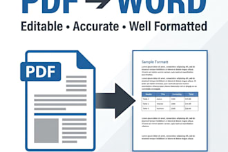 convert PDF to editable word docx accurately