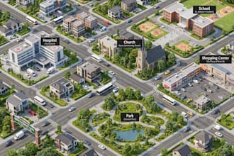 create 3d isometric maps and location maps