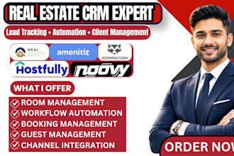 setup hotel CRM using roomraccoon little hotelier mews amenitiz noovy hostfully