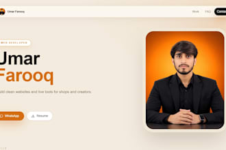 create a simple business website with whatsapp button