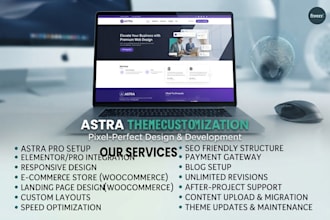 create a responsive wordpress website with astra theme