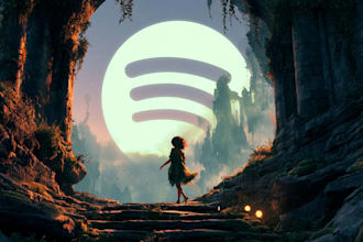 design fantasy single cover art for spotify
