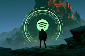 create cinematic fantasy spotify album artwork