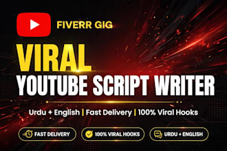 write viral youtube scripts in urdu and english with hook